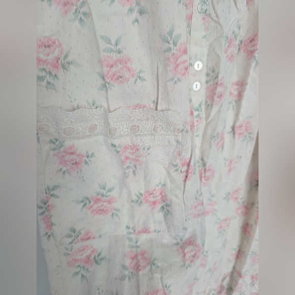 Vintage Stardust Nightgown Floral, 100% Cotton, Women's Medium - Picture 4 of 5